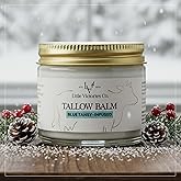 2.0 floz Grass Fed Beef Tallow and Honey Balm – Blue Tansy Organic Beef Tallow Balm for Skin is Ideal for Eczema, Stretch Marks, Psoriasis, Itching – Beef Tallow for Face & Body Moisturizer