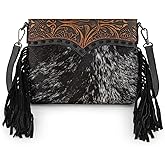 Trinity Ranch Western Crossbody bag for Women Hair-On Cowhide Purse