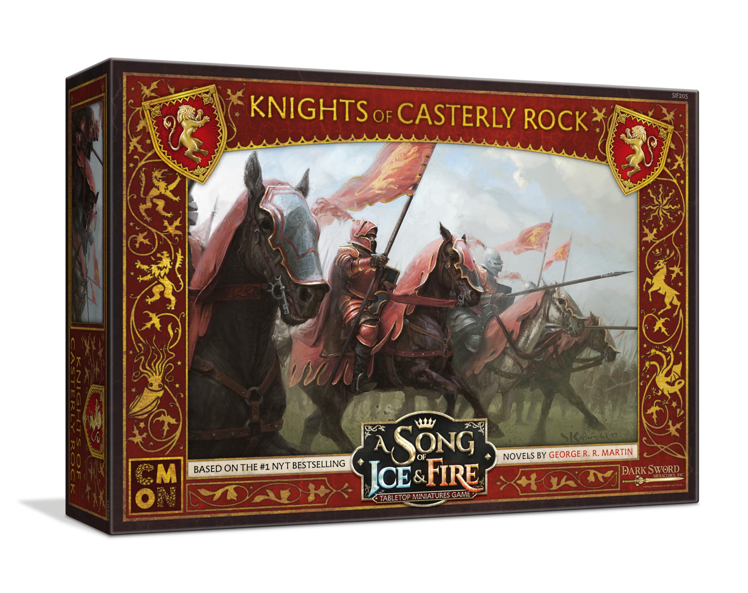 Cool Mini Or Not | A Song Of Ice & Fire: Lannister Knights of Casterly Rock | Miniatures Game Expansion | Ages 14+ | 2 Players | 45-60 Minutes Playing Time — image 1