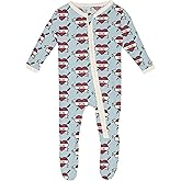 Kic Kee Pants Unisex Baby Print Footie With 2 Way Zipper (Infant)