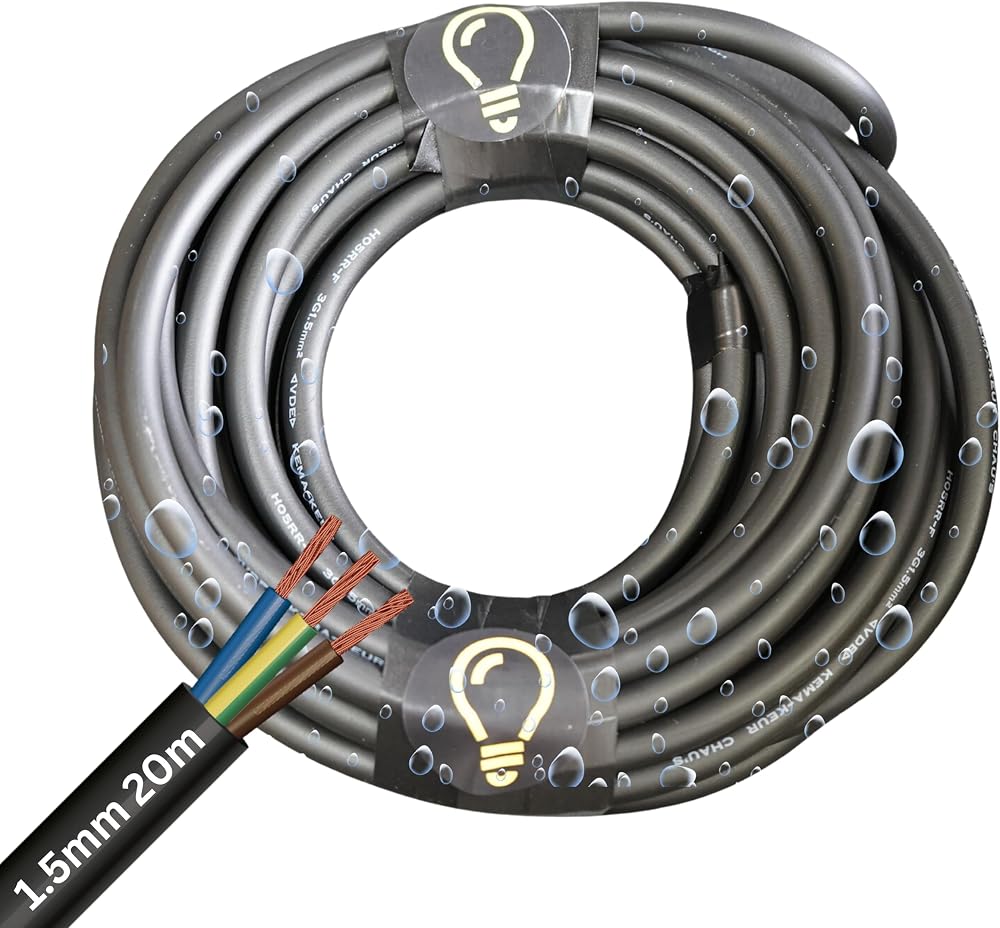 SHPELEC H05RR-F 3 Core Flexible Rubber Cable 1.0 1.5 2.5mm