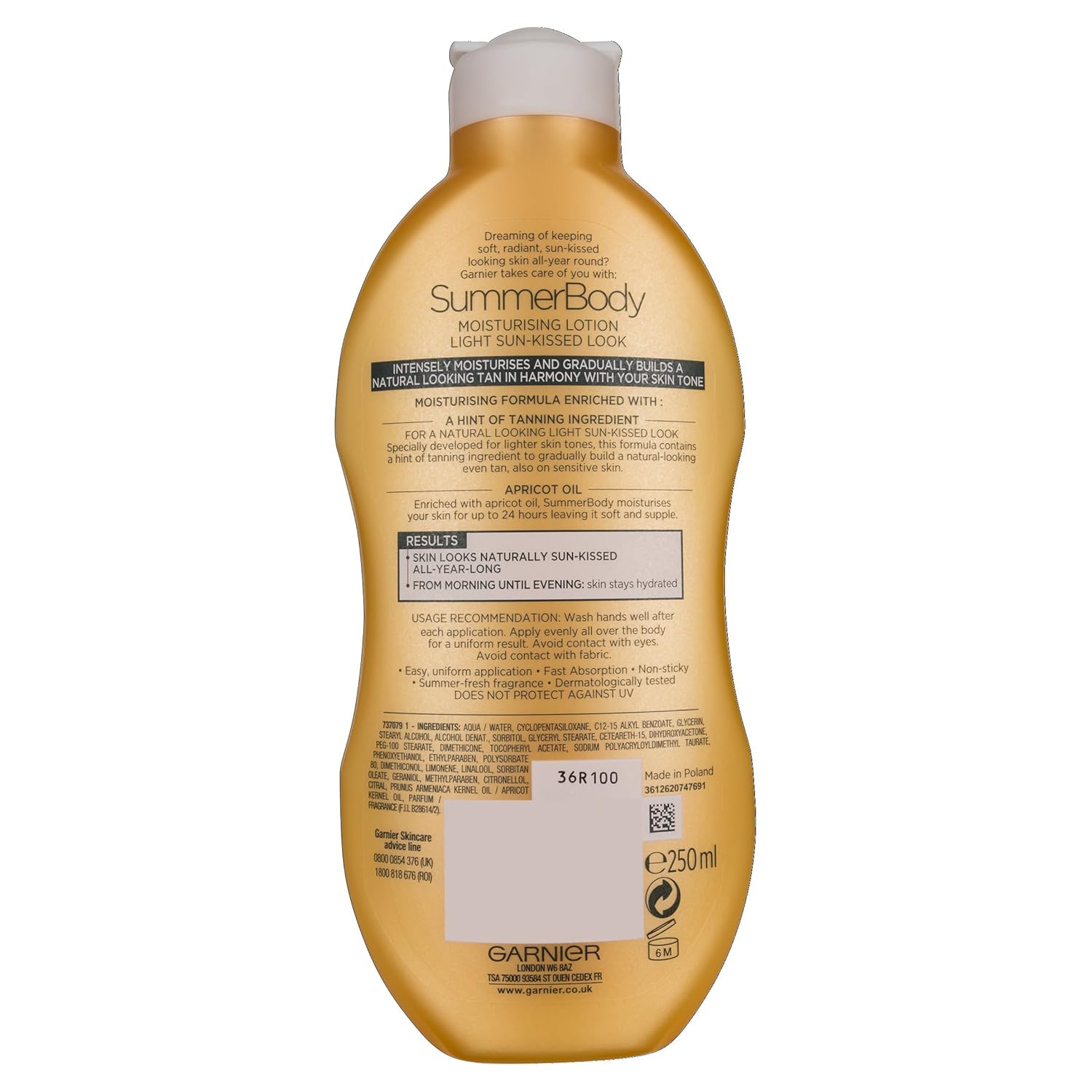 garnier light sun kissed moisturiser