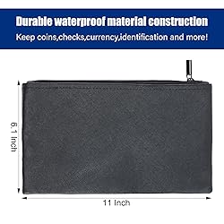 KYODOLED Cash Box with Money Tray, Key Lock Money