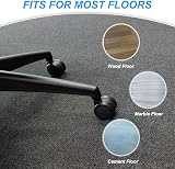 PATIKIL 5x Gray 2 Inch Office Chair Wheels 7/16" x 7/8" Stem 110 Lbs Casters view 5