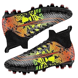 HESBITEUL Mens Soccer Cleats Football Boots