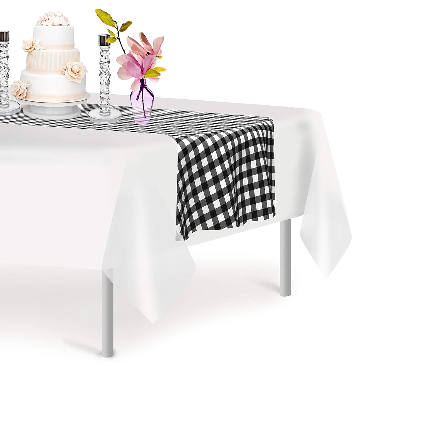 Best plastic table runner roll grey