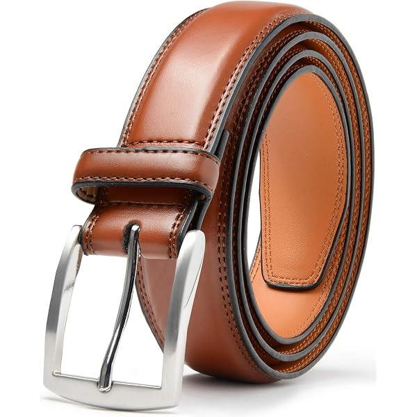 Amazon.com: Premium Handmade Cognac Leather Belt 1-1/2