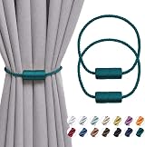 Pretty Jolly 2 Pack Magnetic Curtain Tiebacks 16 Inch Green