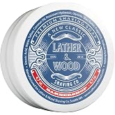 Lather &amp; Wood Shaving Soap - Barbershop - Simply The Best Luxury Shaving Cream - Tallow - Dense Lather with Fantastic Scent for The Worlds Best Wet Shaving Routine. 4.7 oz (Barbershop)