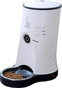 petSTATION, Smart pet Food Dispenser for Dogs and Cats with HD Wi-Fi Camera, Support Free iPhone and Android app, Voice Recording