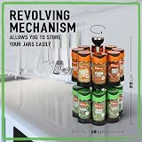 Schwartz Rotating Spice Rack with 16 Jars Italian Herbs Basil Paprika Cumin view 5