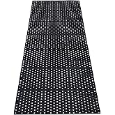 tonchean Rubber Floor Mat with Drainage Holes 83x36x0.4in Commercial Anti-Fatigue Rubber Mat with Non-Slip Backing Heavy Duty Drainage Floor Mats for Commercial Restaurant Kitchen Bar Use Wet Area