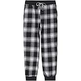 Latuza Men's Cotton Flannel Pajama Pants Plaid Jogger Lounge Pants with Pockets