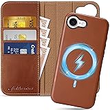 SHIELDON Wallet Case for iPhone 16e 6.1", Genuine