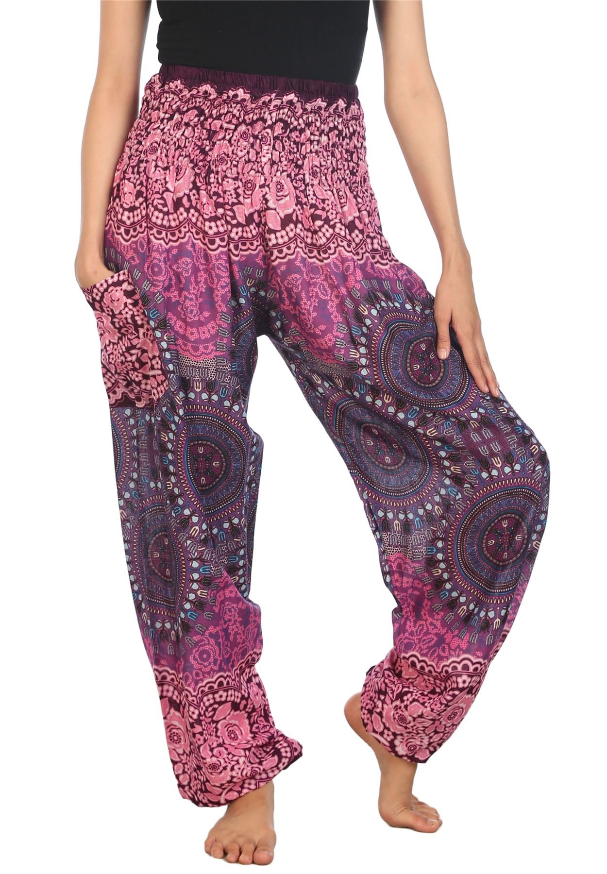 Purple Mix Boho Pant