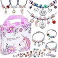Girls Charm Bracelet Making Kit: Unicorn Toys for Girls Gifts 8-12 Years Old, Birthday Gifts 6 7 8 9 10 Year Old Girl Gift Id