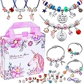 Girls Charm Bracelet Making Kit: Unicorn Toys for Girls Gifts 8-12 Years Old, Birthday Gifts 6 7 8 9 10 Year Old Girl Gift Id