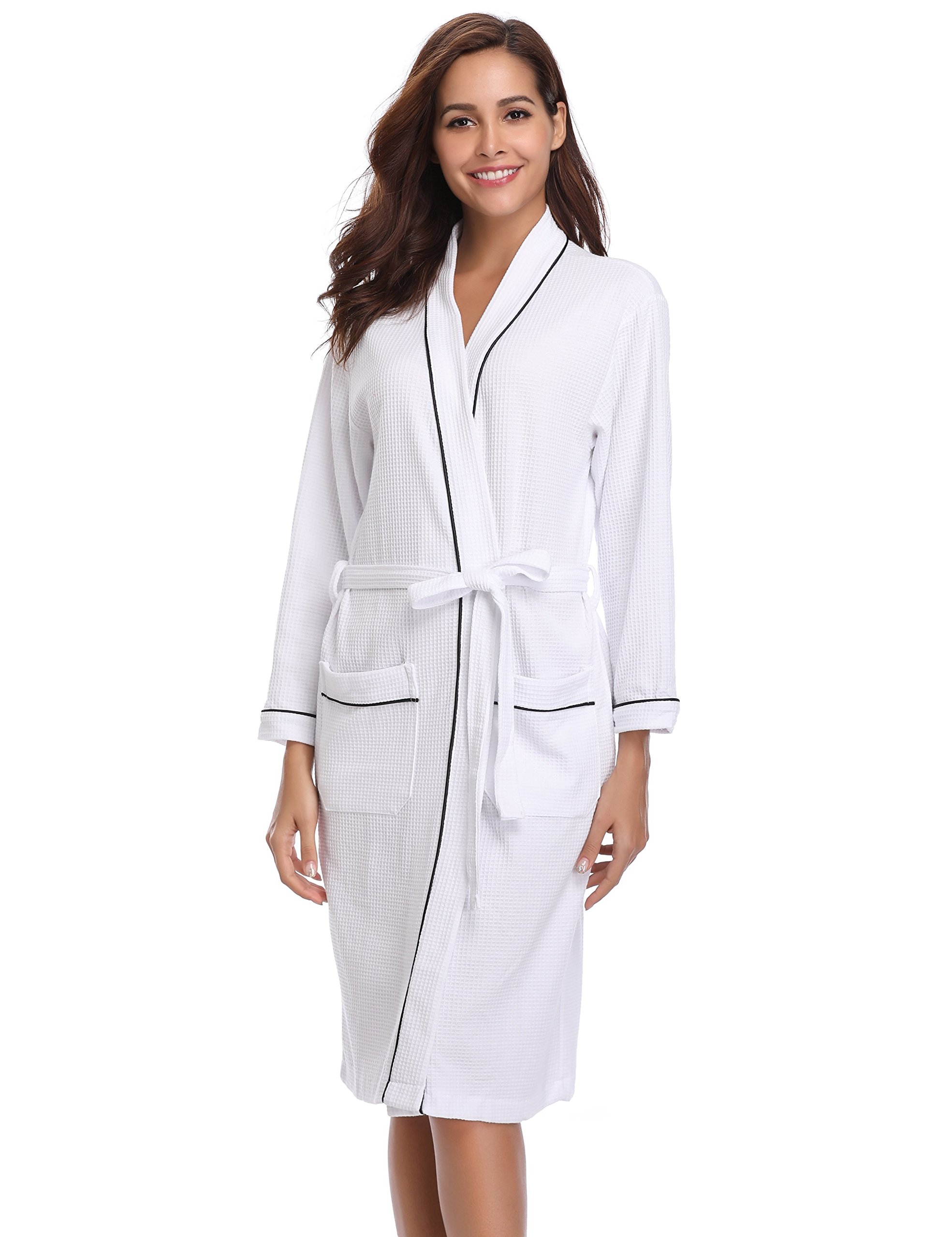 Buy Vlazom Waffle Dressing Gowns Soft Unisex Bathrobe Lightweight