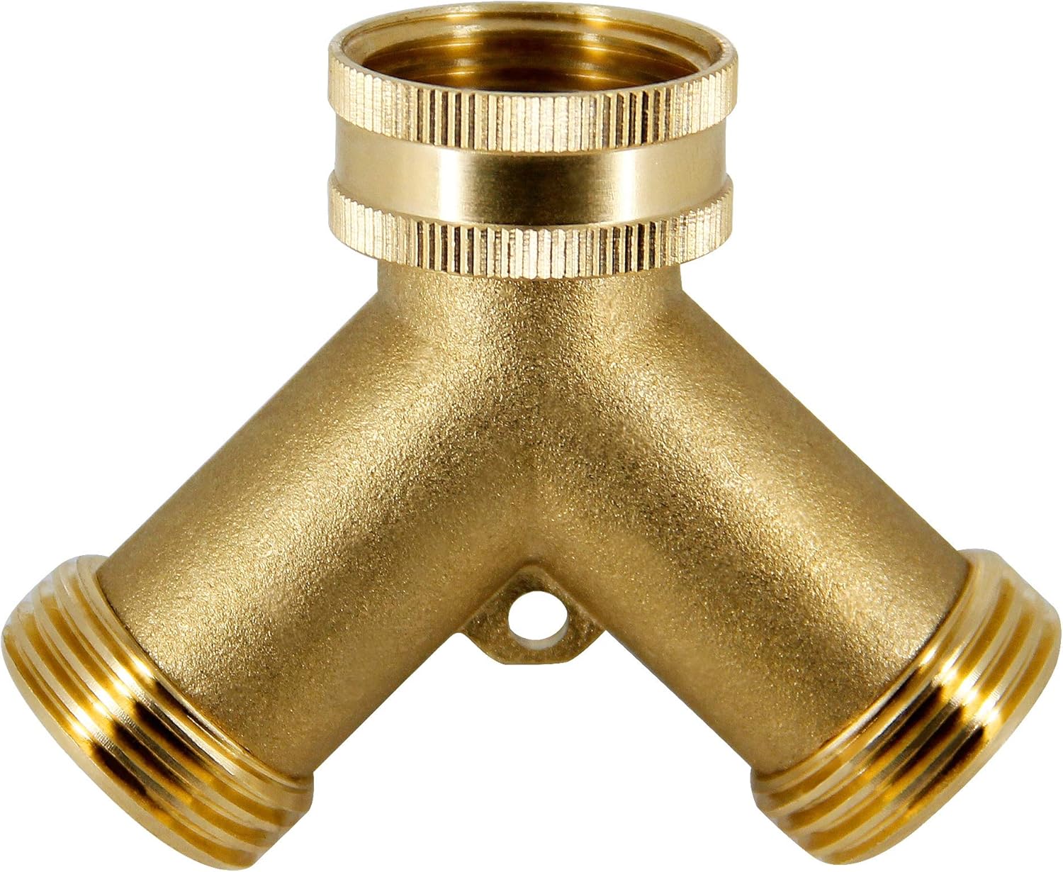 ATDAWN 2 Way Brass Hose Splitter, 3/4" Brass Hose Connectors, Y Connector Garden Hose Adapter : Garden & Outdoor