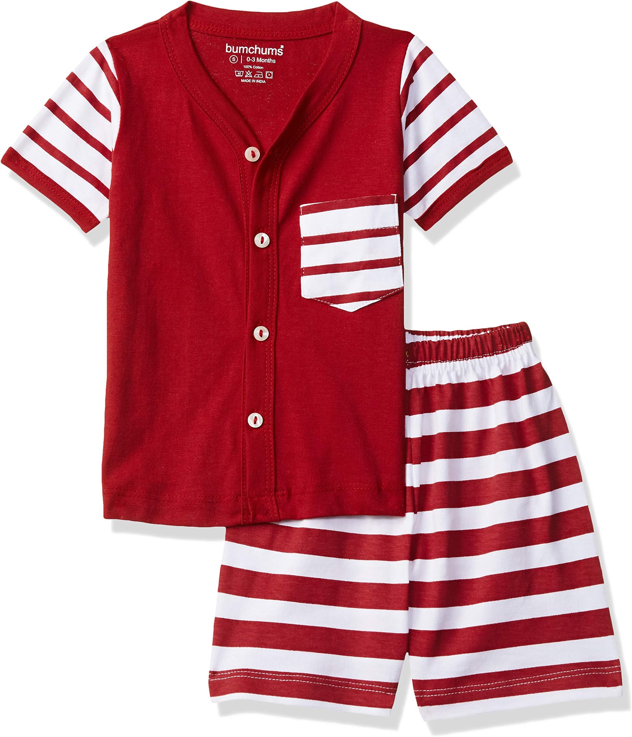 Baby Boy's Cotton Clothing Set (Assorted) (Color & Print May Vary)