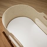 Snuz 2 Pack Moses Basket Sheets 100% Jersey Cotton 37.5 x 75cm White view 2
