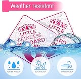 Amabro Little Princess on Board Warning Signs 2pc Pink 5x5in 4 Suction Cups view 4