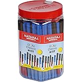 Nataraj GCM Ball Pen Jar, Red/White