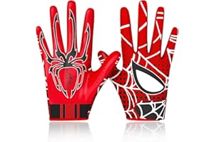 Alytree Football Gloves for Boys & Girls, Sticky Receiver Gloves for Kids, Junior Flag Football Glove, Enhanced Performance and High Grip for Kids and Adults