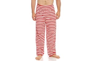 Leveret Men's Pajama Pants Fleece Lounge Sleep Pj Bottoms Christmas Pjs (Size XSmall-XXLarge)