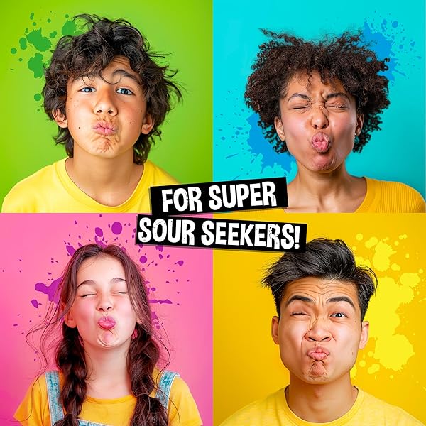 WARHEADS – EXTREME SOUR HARD CANDY – ASSORTED FLAVORS – SOUR APPLE, BLACK CHERRY, BLUE RASPBERRY, LEMON & WATERMELON FLAVORS – 2 OZ. BAG