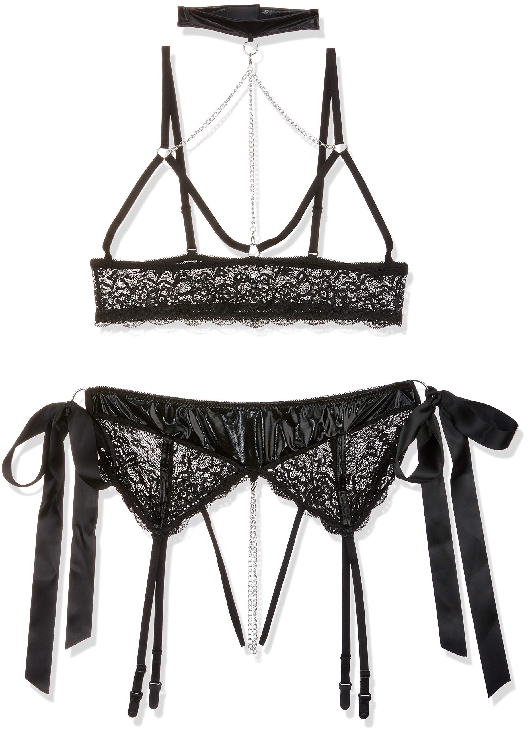 Cottelli Collection Sexy Lingerie Bra Extenders Bondage Set, X-Large