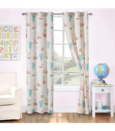 Rideaux De Fenêtre Mignons Licorne Arc-en-ciel Pour Décoration De Chambre D' Enfants, Filles, Adolescents, Nuages, étoiles, Rideaux à œillets Pour Chambre à Coucher, 168 X 183 Cm