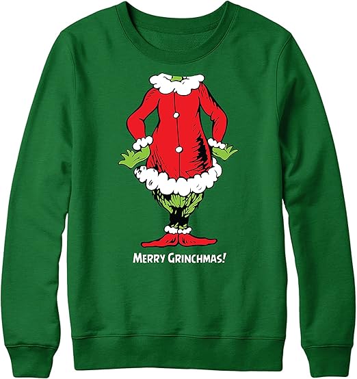 Grinch Body Jumper, Christmas Ugly Christmas Jumper Merry Christmas