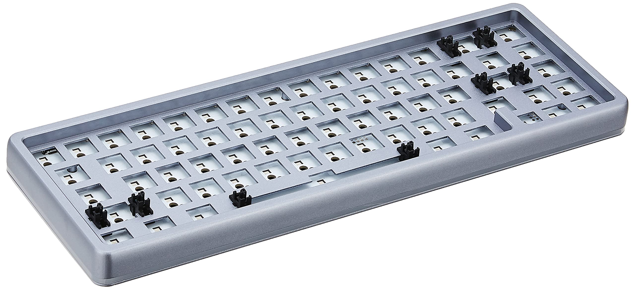 DROP ALT High-Profile Mechanical Keyboard — 65% (67 Key) Gaming Keyboard, Hot-Swap Switches, Programmable Macros, RGB LED Backlighting, USB-C, Doubleshot PBT, Aluminum Frame (Barebones, Gray)
