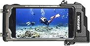 DIVEVOLK Button Free Underwater Real Touchscreen for iPhone Diving housing case [80m/262ft] IP80 Diving Case for Diving hous