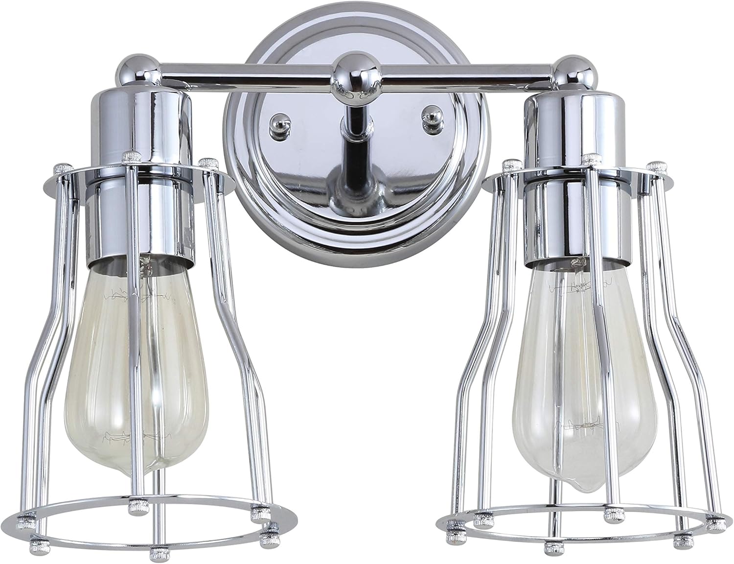 Best Bathroom Vanity Lighting Polished Chrome With Edison Bulbs