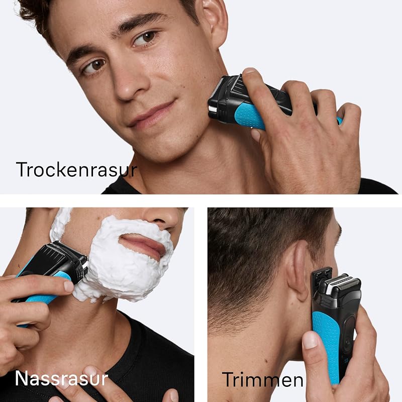 Rasierer Herren Elektrisch Series 3+, Rasierapparat, 3040si, Blau