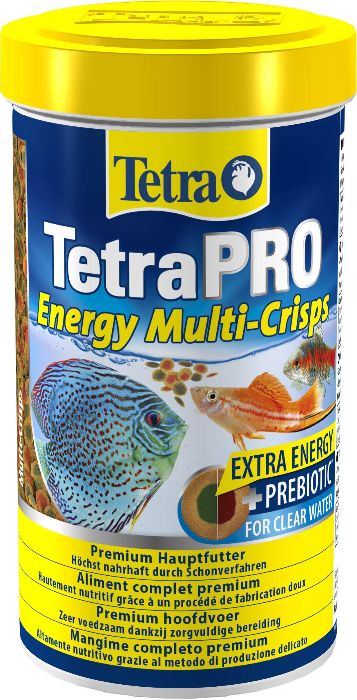 Tetra Pro Energy Multi-Crisps Premium Fish Food with Energy Concentrate for Increased Vitality, 500 ml Tin