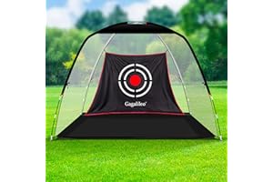 GAGALILEO Golf Hitting Practice Nets for Backyard Driving Heavy Duty Men Real Indoor Golf Balls Hitting Pitching Driving Nets for Indoor Outdoor Garage Use Golfing Swing Training Impact Cages with Frame and Net