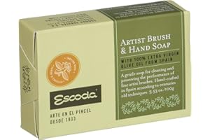 Escoda Artist Brush & Hand Soap, Natural Olive oil, 100G