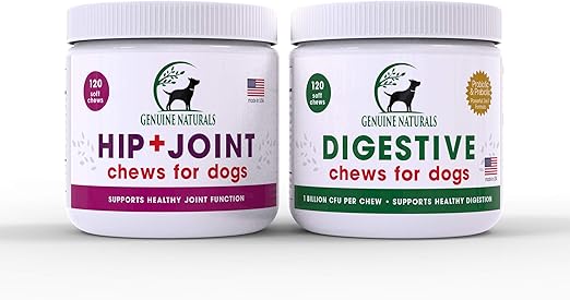 genuine naturals hip and joint chews for dogs