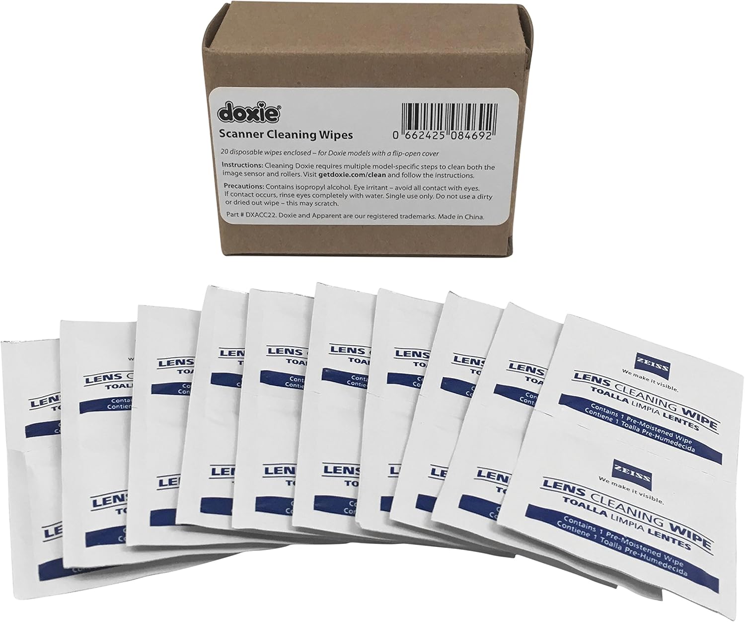 Doxie Scanner Cleaning Wipes (20 Pack) (for All FlipOpen Models