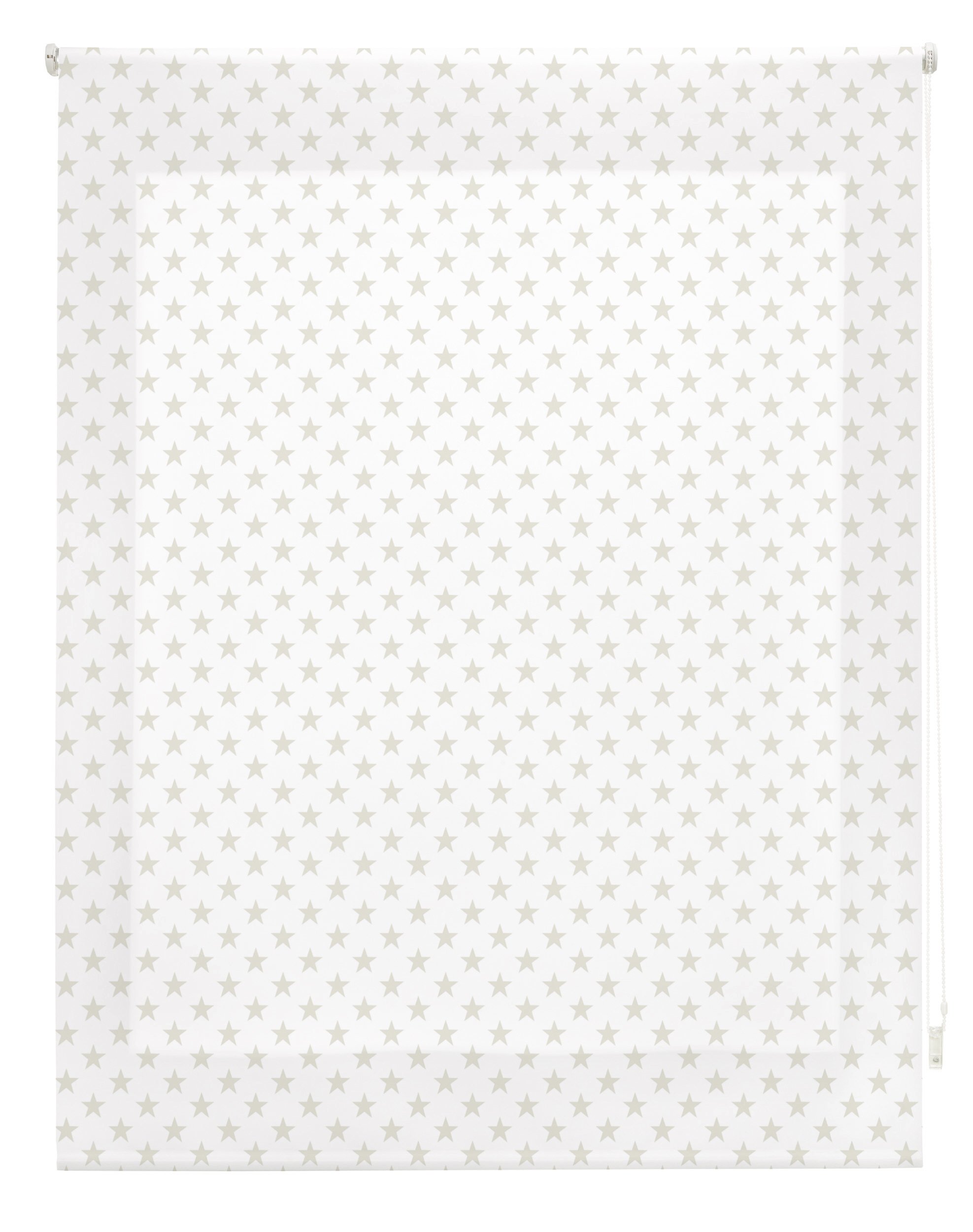 blindecor Stars Roller, Fabric, Beige, 100 x 250 cm