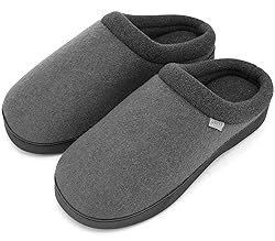 UBFEN Mens Slippers for Indoor Bedroom Memory Foam