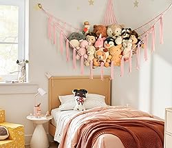 Large Stuffed Animal Storage Hammock Corner Net