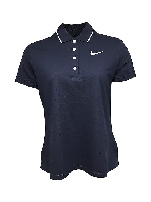 Buy Nike Women's Polo Shirt Cotton/Nylon Blend Football CJ1810 Navy