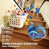 iClever BTH12 Bluetooth Kids Headphones Colorful LED Lights 55H Playtime Volume view 4
