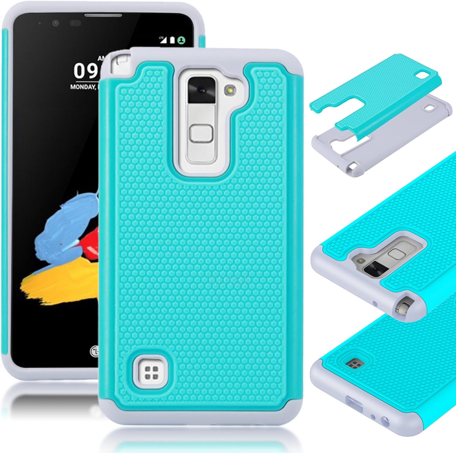 Best lg g case, hard impact dual layer shockproof bumper silicone case
