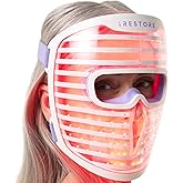 iRestore LED Face Mask for Youthful Skin, Red Light Therapy for Face, Red, Blue &amp; Infrared Therapy for Wrinkles, Fine Lines, Dark Spots with 360 LEDs, Skincare Device for Women &amp; Men