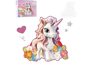 MOMO & LYCHEE MOMO&LYCHEE Unicorn Floor Puzzles,46 Pieces Jigsaw Puzzles for Kids Ages 4-6,Large Puzzles Toys for Toddler Gift